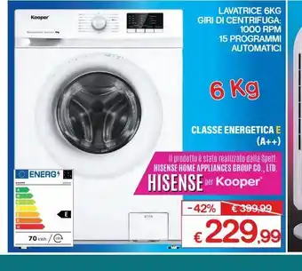 Satur Lavatrice 6 kg offerta
