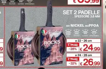 Satur Set 2 padelle 3.8mm offerta