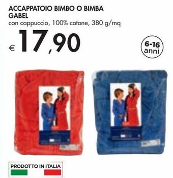 Bennet Accappatoio bimbo o bimba gabel offerta