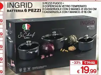 Satur Batteria da cucina 6 pezzi offerta