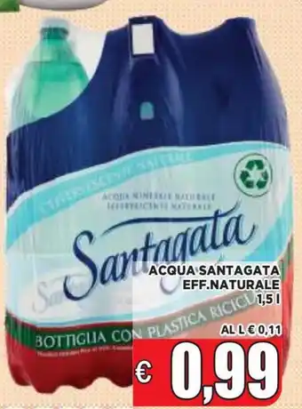 Vivo Supermercati Santagata Eff.Naturale Acqua 1,5 l offerta