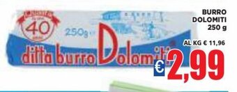 Vivo Supermercati Burro Dolomiti 250 g offerta
