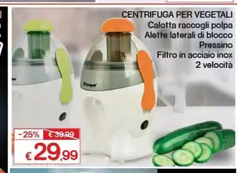 Centrifuga per vegetali