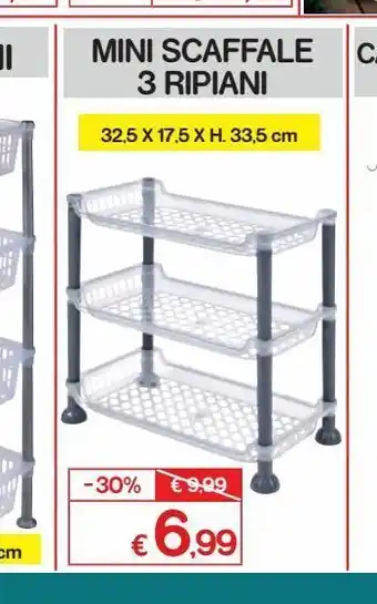 Mini scaffali 3 ripiani