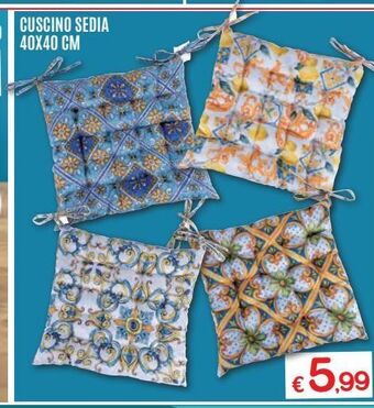 Satur Cuscino sedia 40 x 40 cm offerta