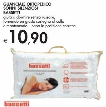 Bennet Guanciale ortopedico sonni silenziosi bassetti offerta