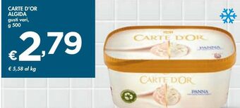 Bennet Carte d'or algida offerta