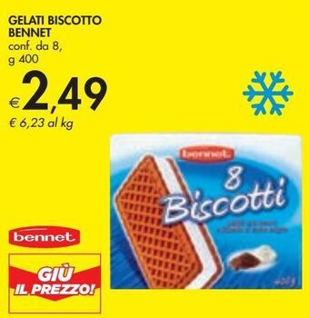 Bennet Gelati biscotto bennet offerta