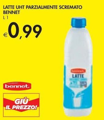 Bennet Latte uht parzialmente scremato bennet offerta