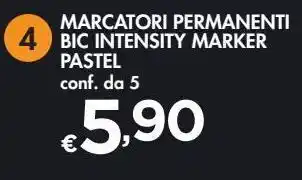 Bennet Marcatori permanenti bic intensity marker pastel offerta
