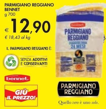 Bennet Parmigiano reggiano bennet offerta