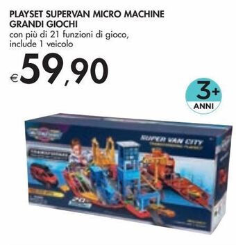 Bennet Playset supervan micro machine grandi giochi offerta