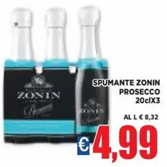 Vivo Supermercati Zonin Spumante Prosecco 20 cl x 3 offerta
