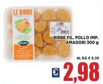Vivo Supermercati Birbe Fil. Pollo Imp.Amadori 300 g offerta