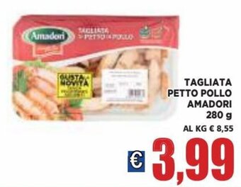 Vivo Supermercati Amadori Tagliata Petto Pollo 280 g offerta