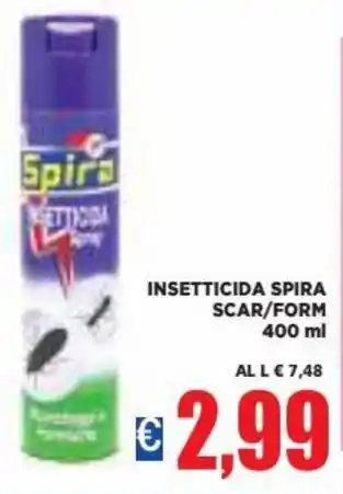 Spira Insetticida Scar/Form 400 ml