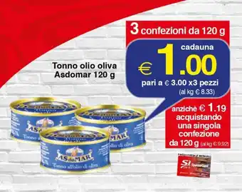 Às do Mar Tonno olio oliva 120 g
