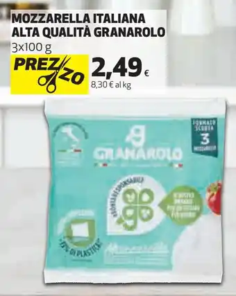 Coop Granarolo Mozzarella Italiana Alta Qualità 3 x 100 g offerta