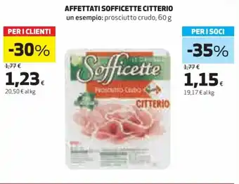 Coop Affettati Sofficette Citterio Prosciutto Crudo 60 g offerta