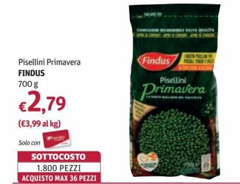 Futura Supermercati Findus Pisellini Primavera 700 g offerta