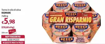 Futura Supermercati Rio Mare Tonno in olio di oliva 7x80 g offerta