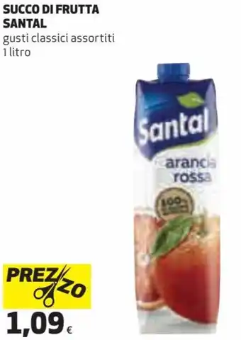 Coop Succo di Frutta Santal Gusti Classici Assortiti 1 Litro offerta