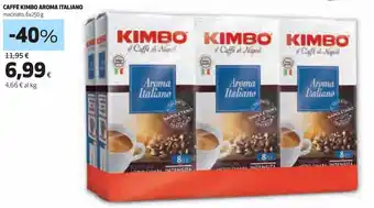 Coop Caffè Kimbo Aroma Italiano Macinato 6 x 250 g offerta