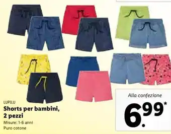 Lidl Shorts per bambini, 2 pezzi offerta