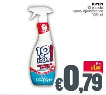 Franzy's Igyen 10 e Lode spray igienizzante 750 ml offerta