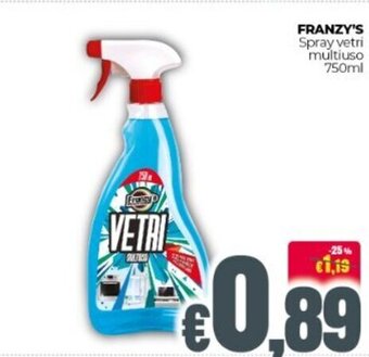 Franzy's Franzy's Spray vetri multiuso 750 ml offerta