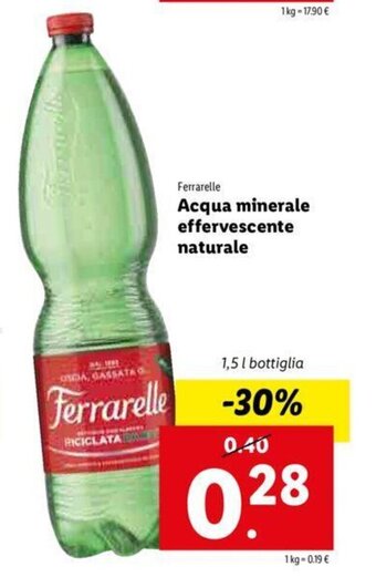 Lidl Acqua minerale effervescente naturale offerta