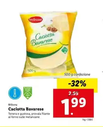 Lidl Caciotta Bavarese offerta