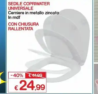 Sedile copriwater universale
