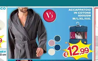 Satur Accappatoio in cotone m/l/xl/xxl offerta