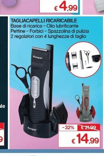 Tagliacapelli ricaricabile