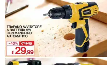 Satur Trapano avvitatore a batteria 12 v offerta