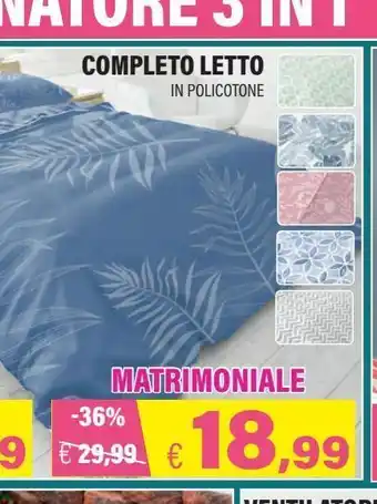 Satur Completo letto matrimoniale con angoli offerta