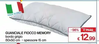 Satur Guanciale fiocco memory 80x50x15 cm offerta