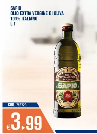 Olio extra vergine di oliva sapio