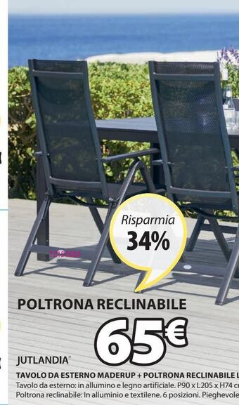 JYSK Poltrona reclinabile offerta