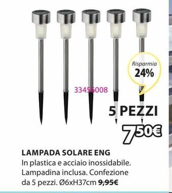 JYSK Lampada solare offerta
