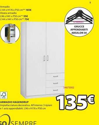 JYSK Armadio hagendrup offerta