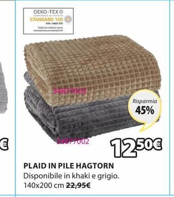 JYSK Plaid in pile hagtorn offerta