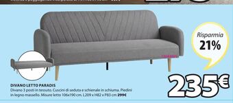 JYSK Divano letto paradis offerta