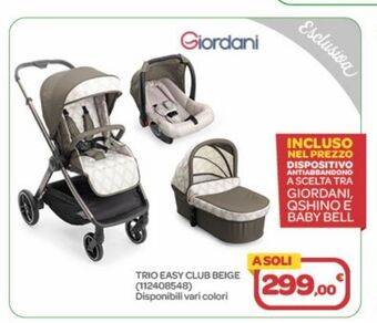 Bimbo Store Trio easy club beige offerta