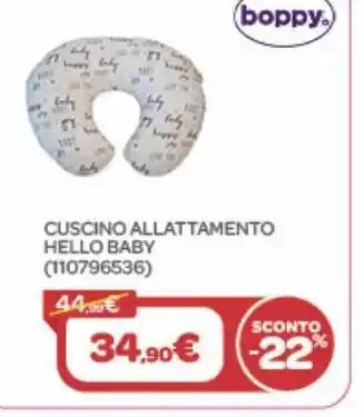 Bimbo Store Cuscino allattamento hello baby offerta