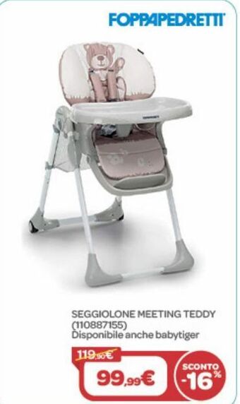 Bimbo Store Seggiolone meeting teddy offerta