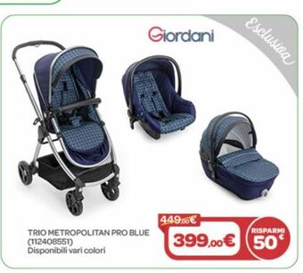Bimbo Store Trio metropolitan pro blue offerta