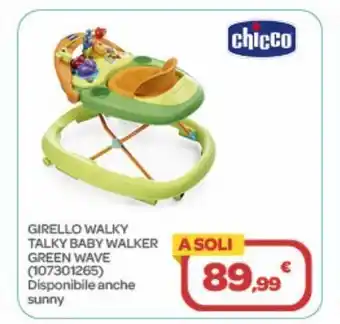 Bimbo Store Girello walky talky baby walker green wave offerta
