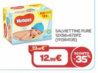 Bimbo Store Salviettine pure 12x56=672pz offerta